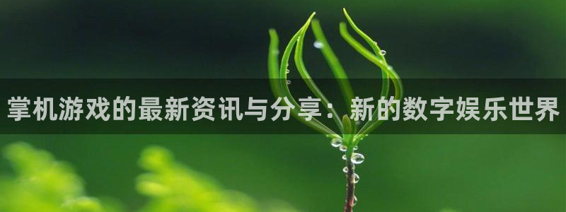 优贝娱乐4主管：掌机游戏的最新资讯与分享：新的数字娱乐世界