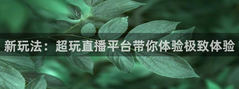 优贝娱乐2首页登录：新玩法：超玩直播平台带你体验极致体验